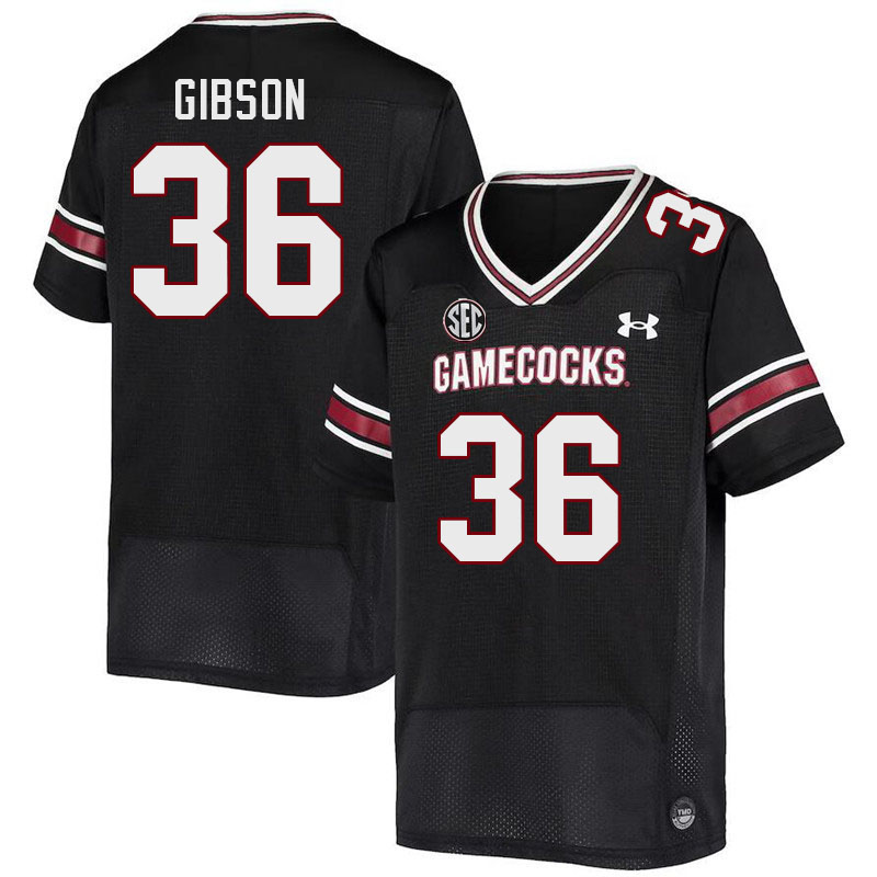 Men #36 B.J. Gibson South Carolina Gamecocks 2023 College Football Jerseys Stitched-Black